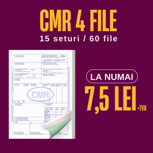 CMR 4 file/15 seturi - scrisoare de transport A4