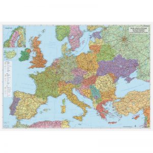 Harta rutiera de perete Europa