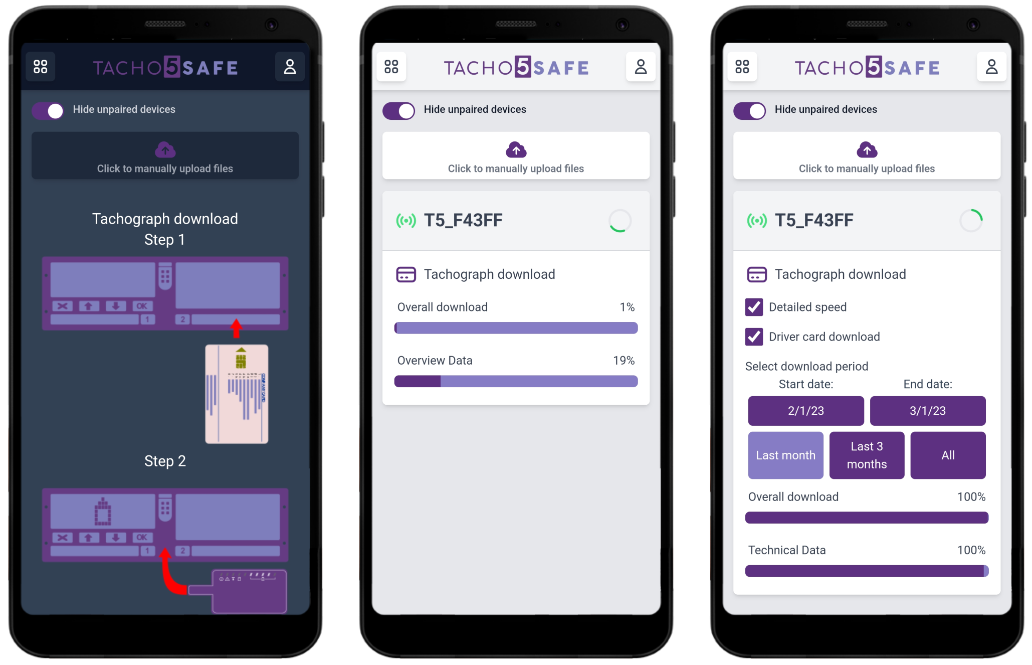 Cititor date Tacho5Safe+ Dispozitiv Wireless pentru Descărcarea Cardurilor și Tahografelor Digitale - imagine 4